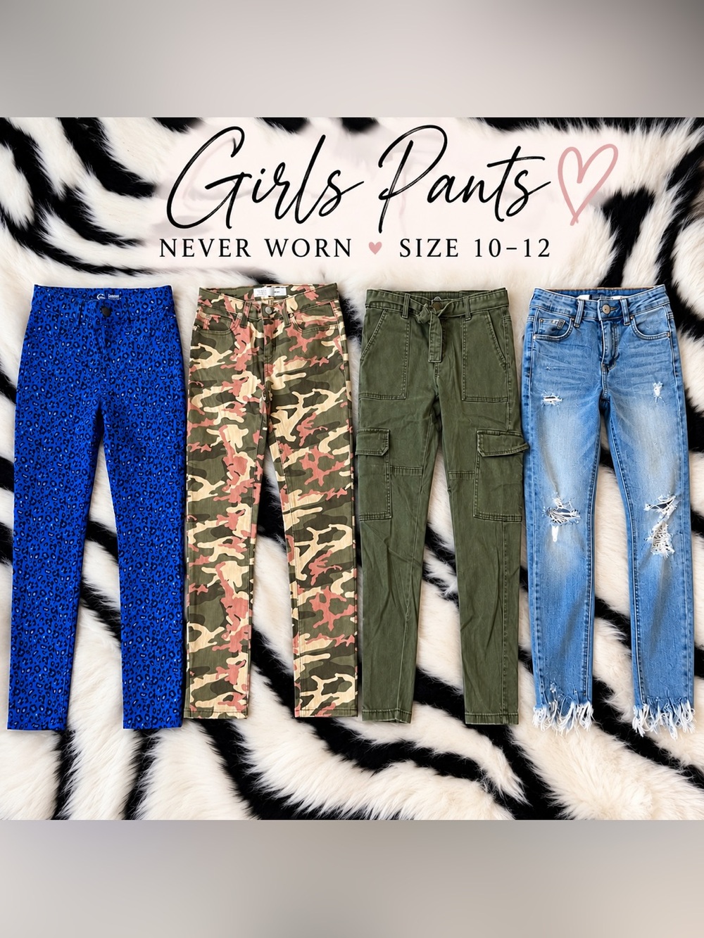 Girls Pants Bundle, Sizes 10–12 – Never Worn + Bonus Zara Pants(not pictured)